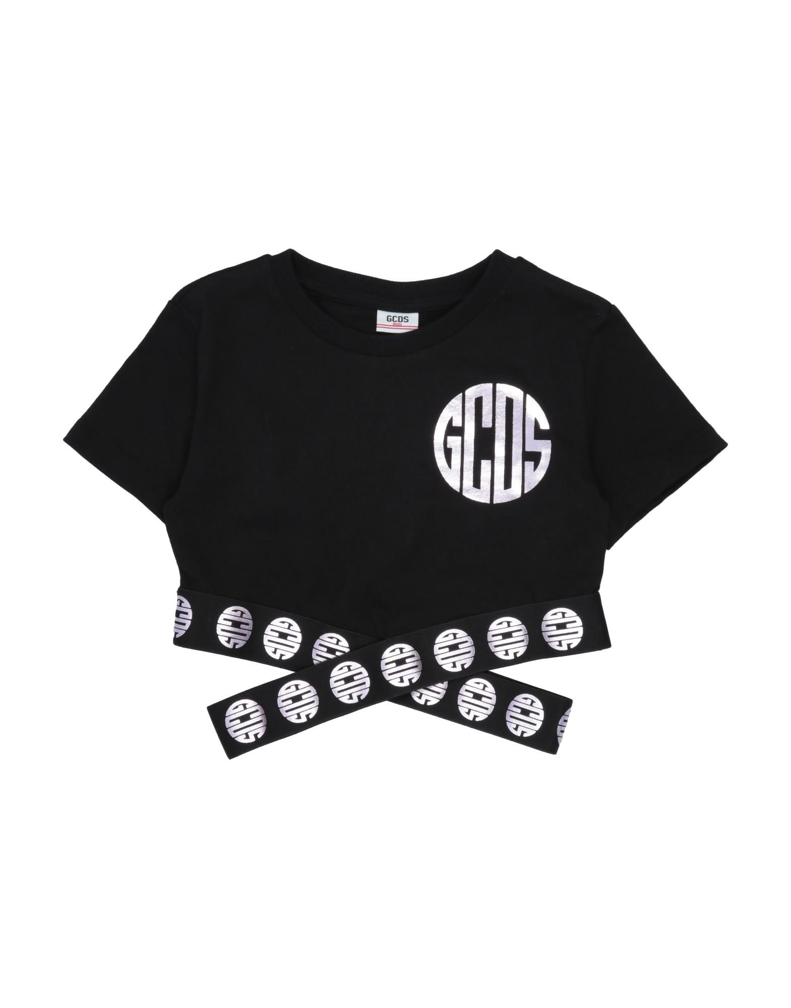 Gcds Mini Kids'  T-shirts In Black