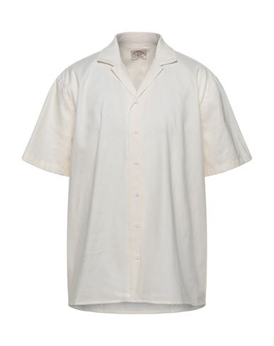 Jab Power Punch Man Shirt Ivory Size L/xl Cotton In White