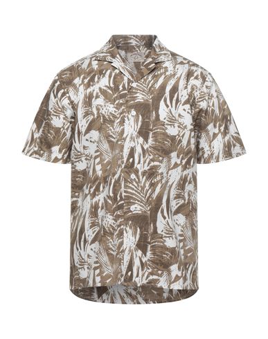 Jab Power Punch Man Shirt Khaki Size L/xl Cotton In Beige