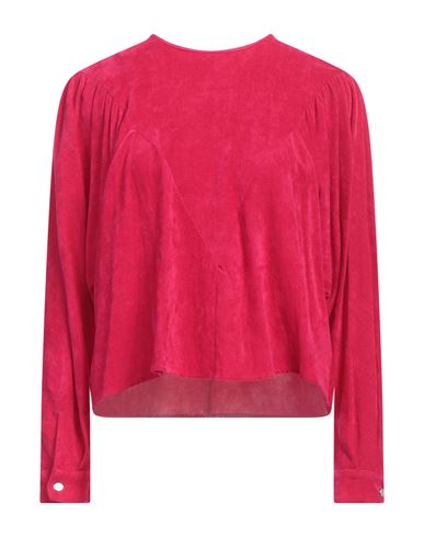 Isabel Marant Woman Top Fuchsia Size 8 Viscose, Linen In Pink
