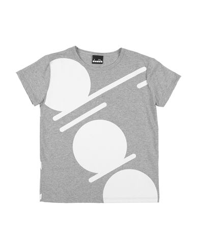 Diadora Babies'  Toddler Boy T-shirt Light Grey Size 4 Cotton