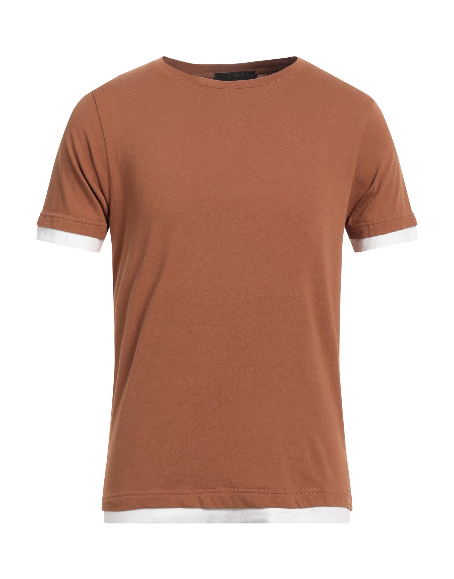 Jeordie's Man T-shirt Brown Size Xxl Cotton, Elastane
