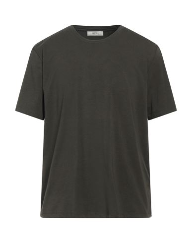 Alpha Studio Man T-shirt Steel Grey Size 50 Cotton, Elastane