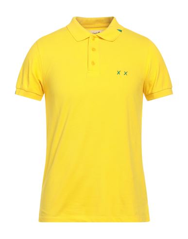 Shop Project E Man Polo Shirt Yellow Size S Cotton