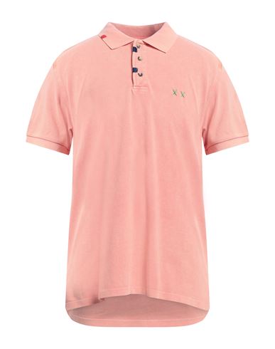 Shop Project E Man Polo Shirt Salmon Pink Size S Cotton