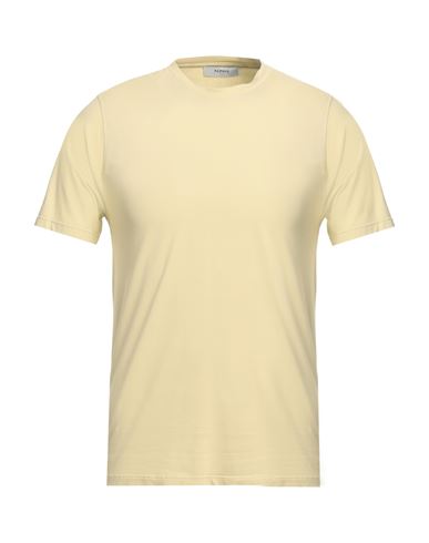 Alpha Studio Man T-shirt Beige Size 38 Cotton