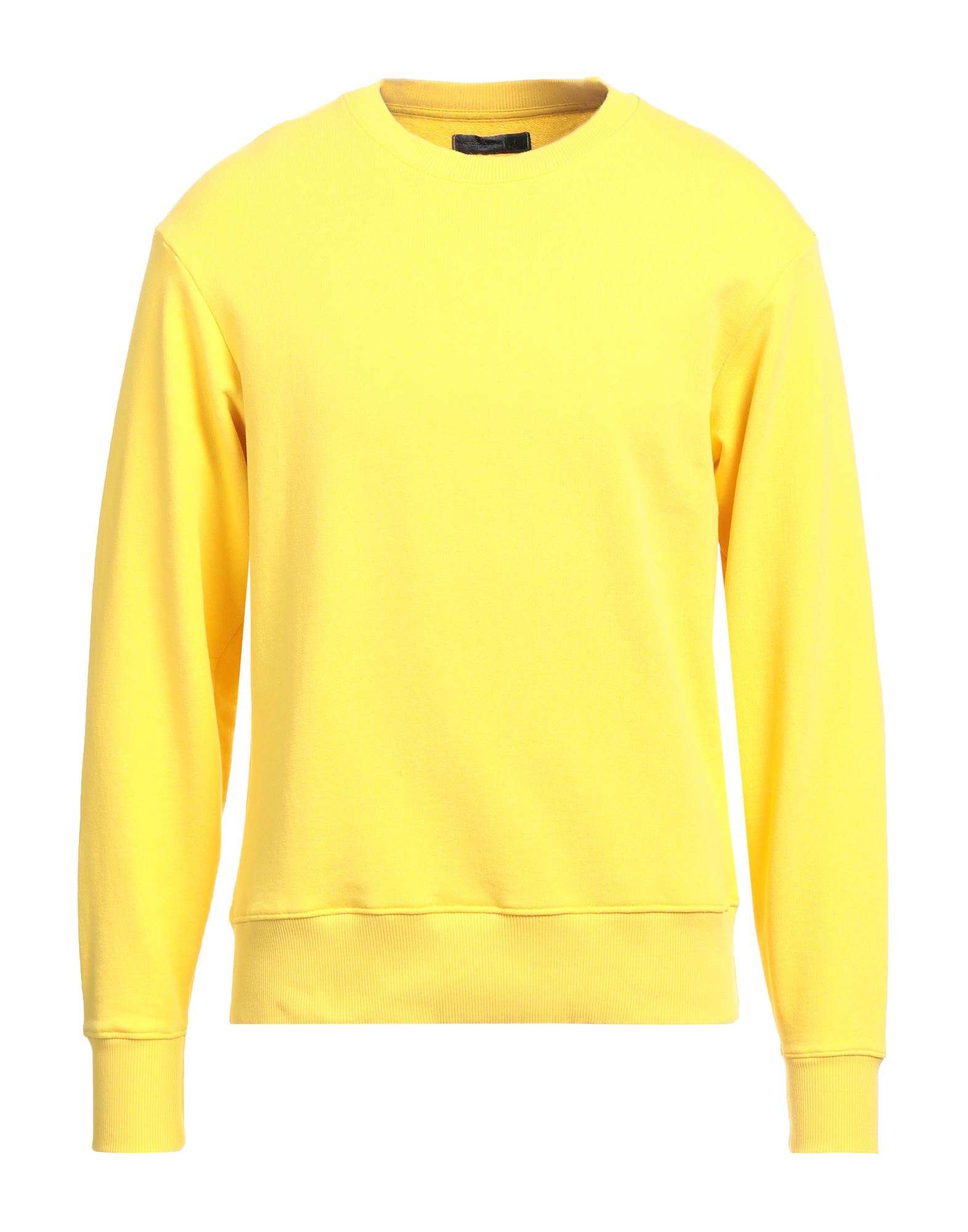 Shop Messagerie Man Sweatshirt Yellow Size S Cotton