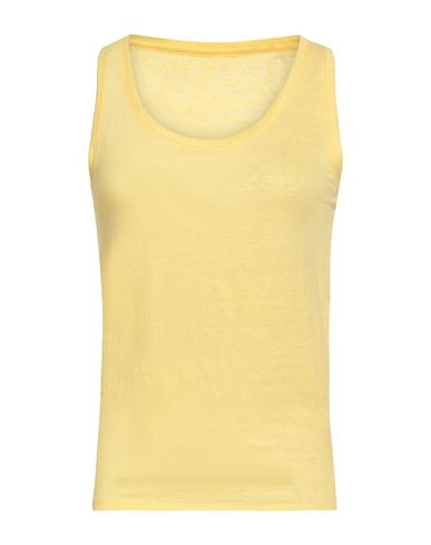 Majestic Filatures Woman Tank Top Yellow Size 1 Linen, Elastane