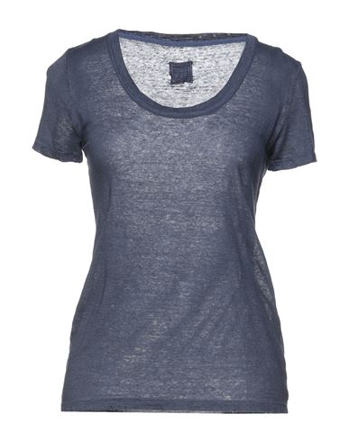120% Woman T-shirt Blue Size Xs Linen