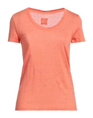 120% Woman T-shirt Orange Size S Linen
