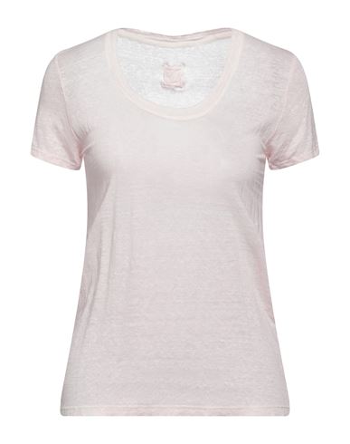 120% Woman T-shirt Light Pink Size Xl Linen