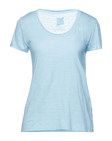 120% Woman T-shirt Sky Blue Size Xl Linen
