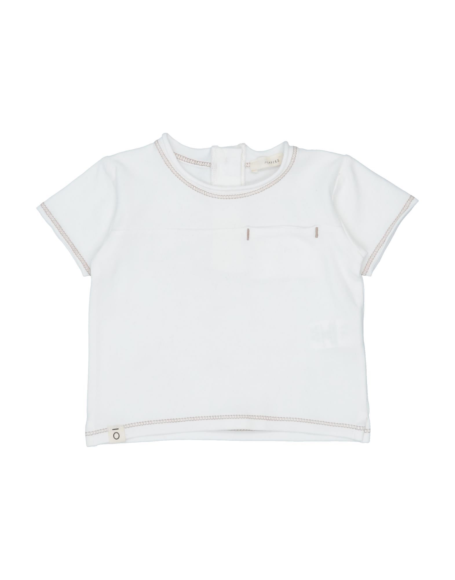 Mapero Kids'  T-shirts In White