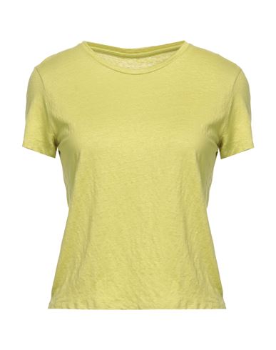 Majestic Filatures Woman T-shirt Light Green Size 1 Linen, Elastane