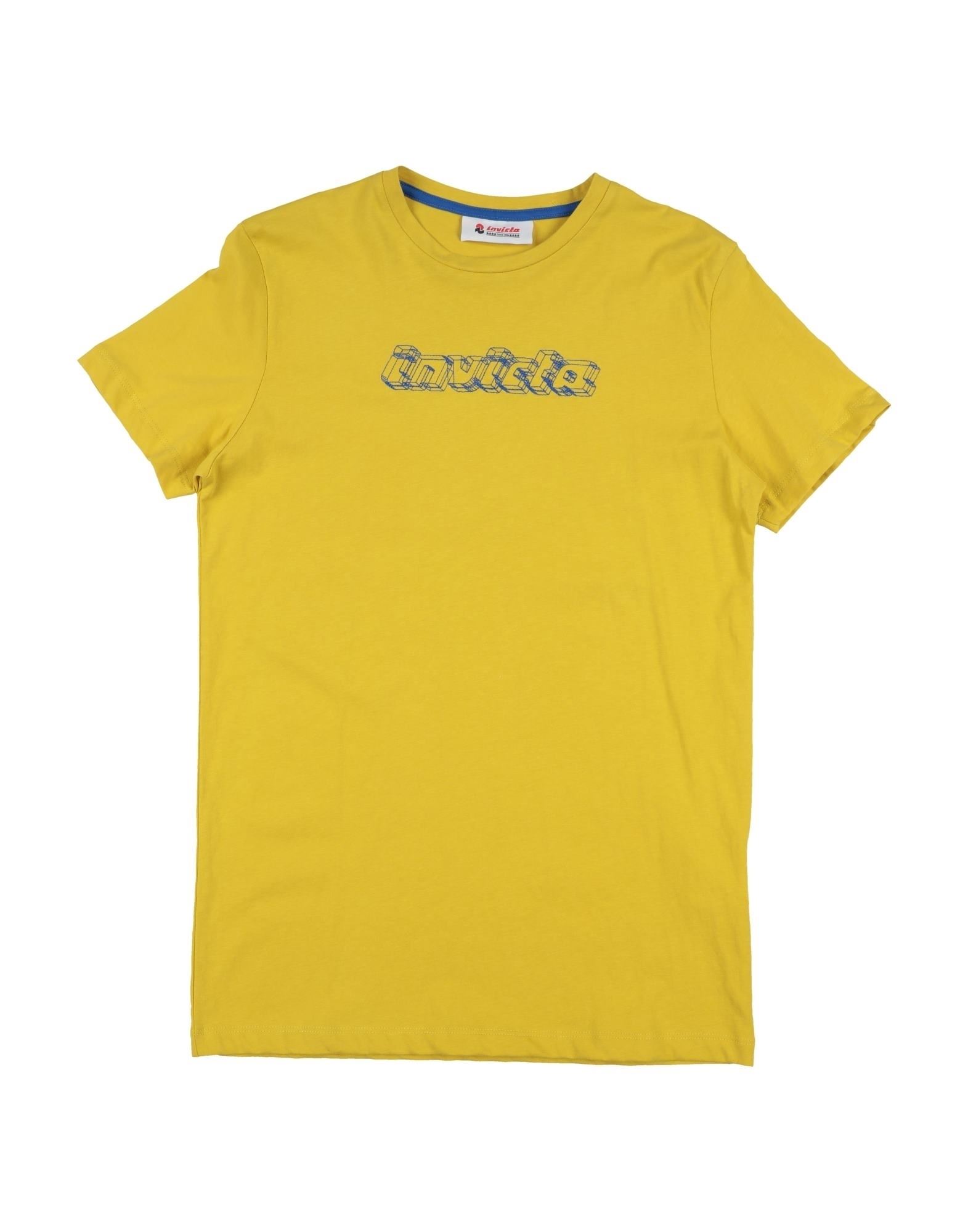 Shop Invicta Toddler Boy T-shirt Yellow Size 4 Cotton