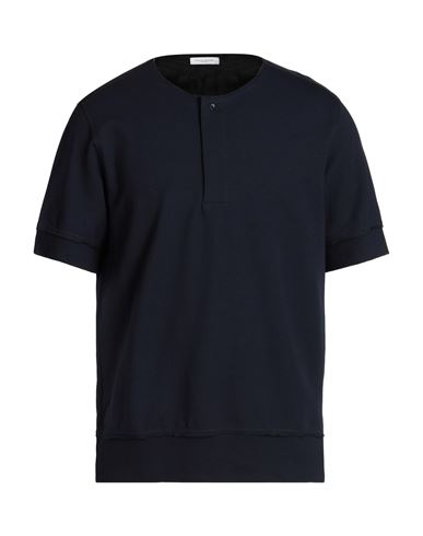 Paolo Pecora Man T-shirt Midnight Blue Size M Cotton, Elastane