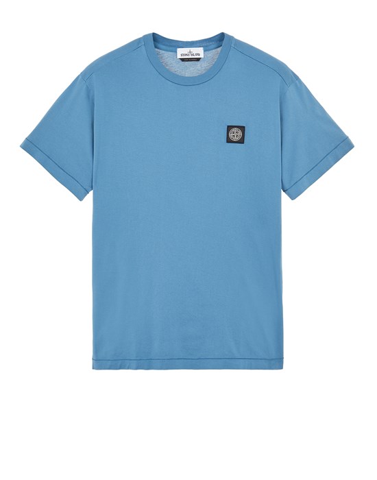 Short sleeve t-shirt Man 24113 GARMENT-DYED 60/2 COTTON JERSEY Front STONE ISLAND