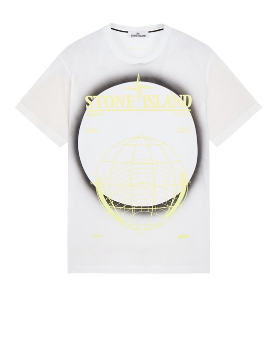 Short sleeve t-shirt Man 2NS96 30/1 COTTON JERSEY 'SOLAR ECLIPSE TWO' PRINT_GARMENT DYED Front STONE ISLAND