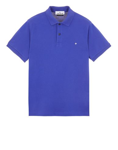 STONE ISLAND 21717 STRETCH PIQUÉ Short sleeve t-shirt Man Ultramarine Blue EUR 135