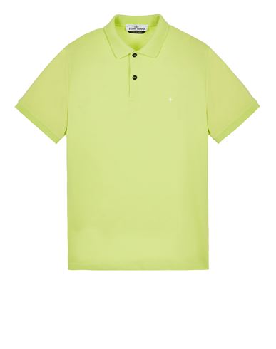STONE ISLAND 21717 STRETCH PIQUÉ Short sleeve t-shirt Man Lemon USD 109