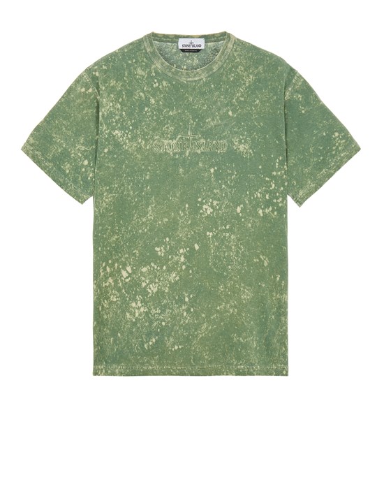 T-Shirt Herr 20945 OFF-DYE OVD TREATMENT Front STONE ISLAND