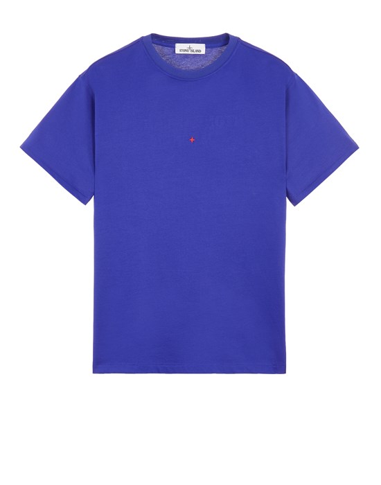 Sold out - STONE ISLAND 211X3 COTTON POLYESTER SEAQUAL® YARN COTTON JERSEY – S.I. MARINA Short sleeve t-shirt Man Ultramarine Blue