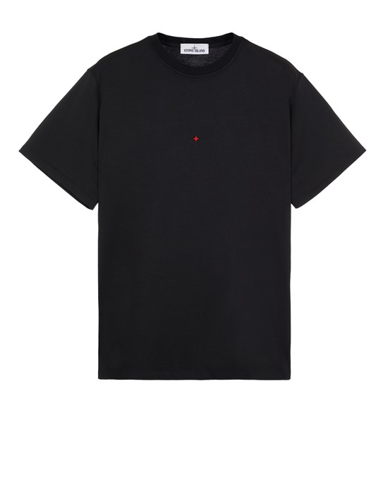 Sold out - Other colours available STONE ISLAND 211X3 COTTON POLYESTER SEAQUAL® YARN COTTON JERSEY – S.I. MARINA Short sleeve t-shirt Man Black