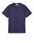 1 of 4 - Short sleeve t-shirt Man 206E5 TEXTURED COTTON JERSEY Front STONE ISLAND