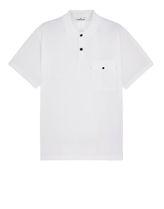 Short sleeve t-shirt Man 20556 COTTON JERSEY_ GARMENT DYED Front STONE ISLAND