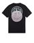 2 of 4 - Short sleeve t-shirt Man 2NS94 30/1 COTTON JERSEY 'TRICROMIA THREE' PRINT_GARMENT DYED Back STONE ISLAND
