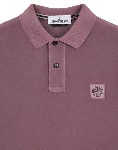 stone island lilac polo shirt