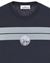 3 of 4 - Short sleeve t-shirt Man 20848 COTTON JERSEY 'INVERSE STRIPE TWO' PRINT_ GARMENT DYED Detail D STONE ISLAND