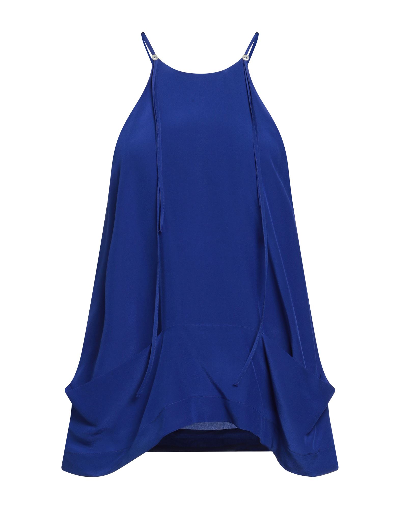 Shop Jejia Woman Top Bright Blue Size 6 Silk