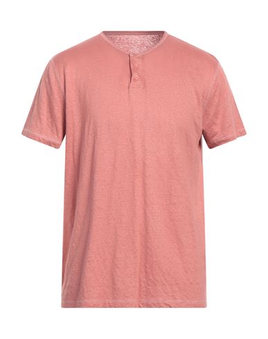 Shop Majestic Filatures Man T-shirt Pastel Pink Size Xxl Linen, Elastane