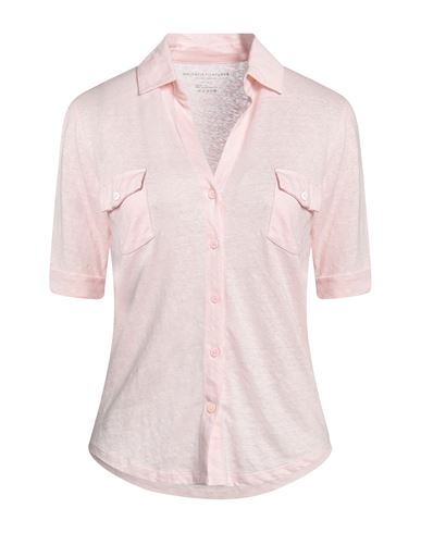 Majestic Filatures Woman Shirt Blush Size 1 Linen, Elastane In Pink
