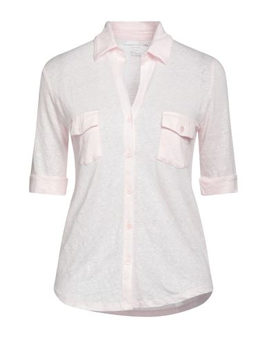 Majestic Filatures Woman Shirt Light Pink Size 2 Linen, Elastane