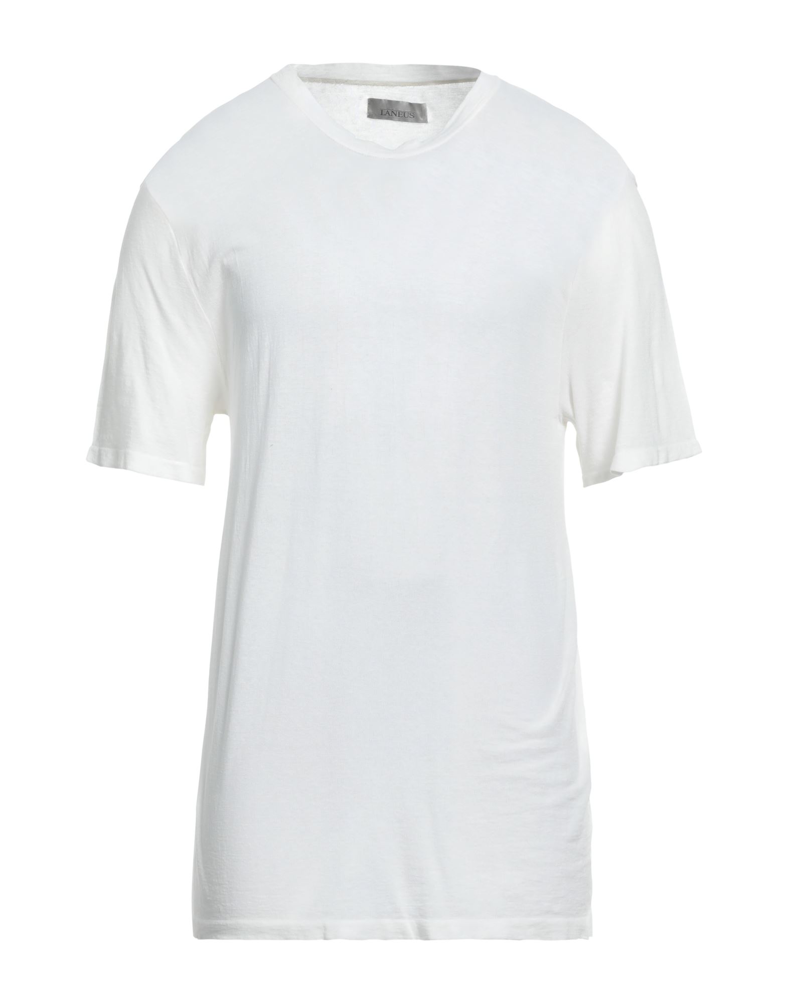Shop Laneus Man T-shirt Off White Size Xs Cotton, Elastane