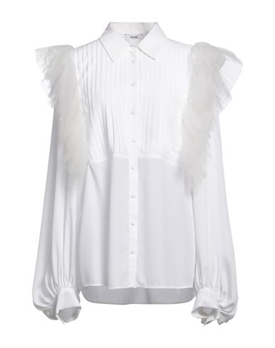 Jijil Woman Shirt White Size 10 Polyester, Polyamide