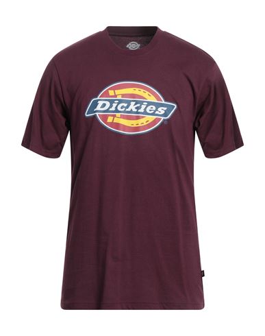 Dickies Man T-shirt Garnet Size L Cotton In Red