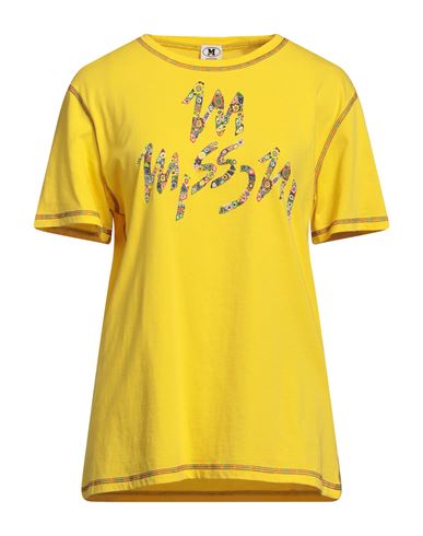 M Missoni Woman T-shirt Yellow Size S Cotton