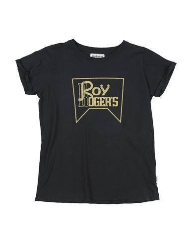 Roy Rogers Babies' Roÿ Roger's Toddler Girl T-shirt Black Size 4 Cotton