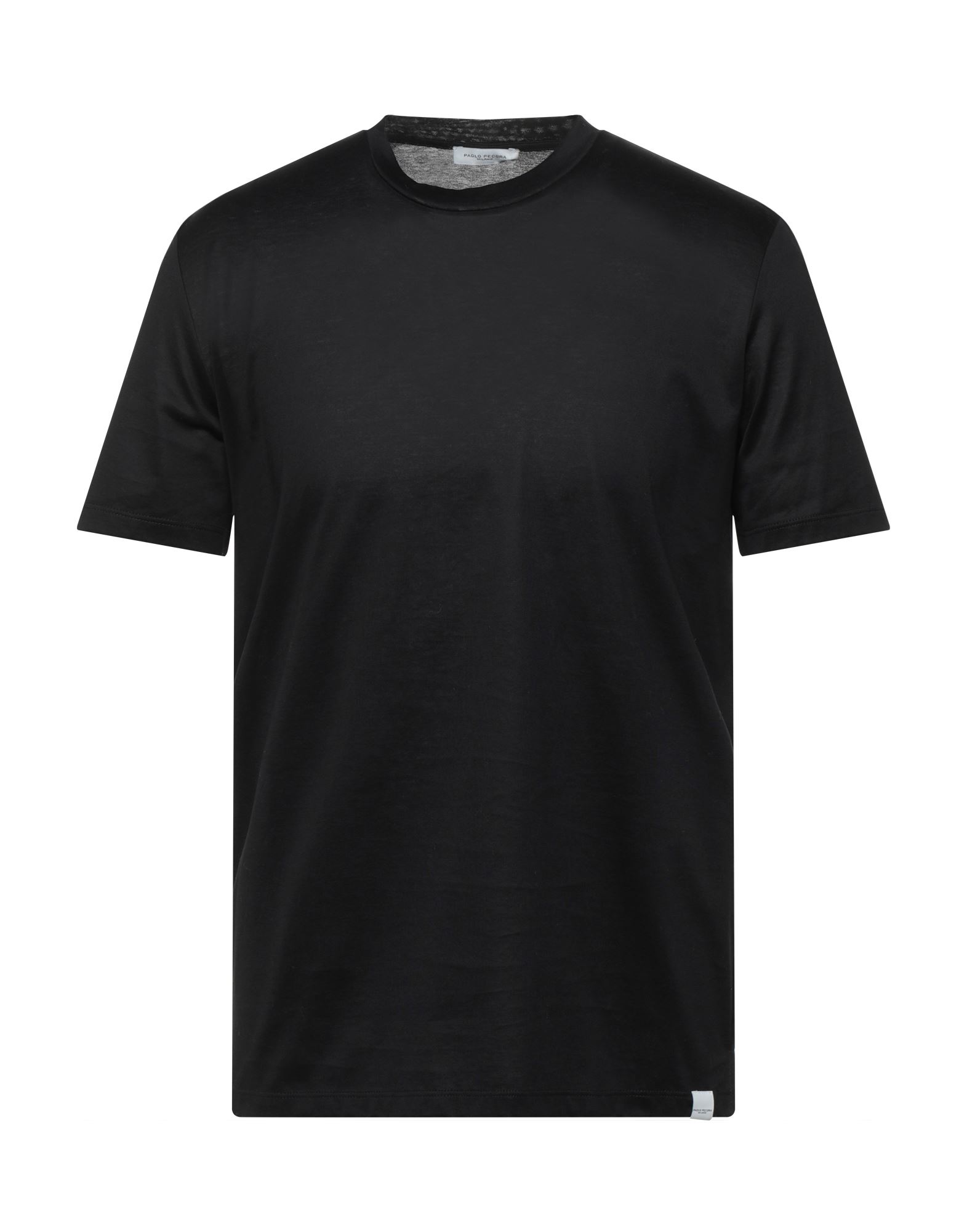 Paolo Pecora Man T-shirt Black Size Xxl Cotton