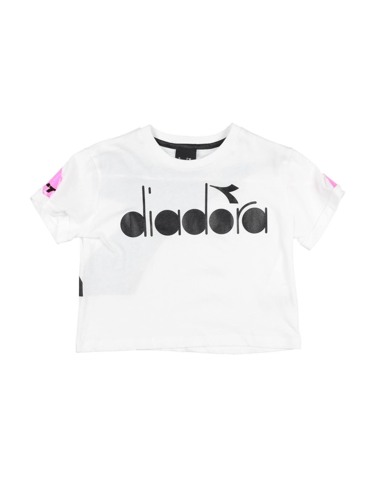 Diadora Kids' T-shirts In White