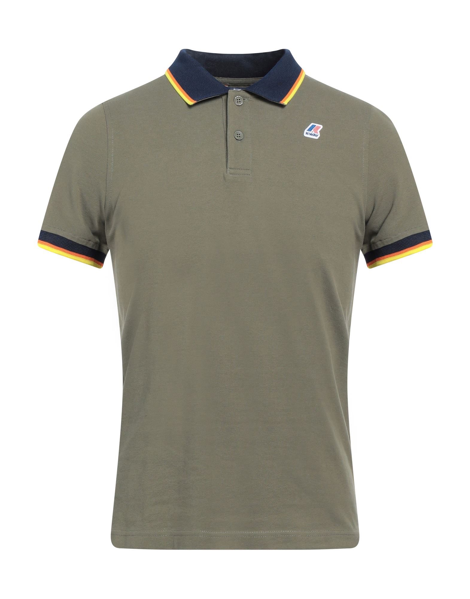 K-way Polo Shirts In Military Green