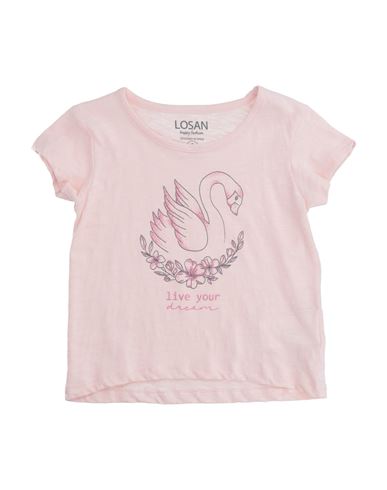 Losan Babies'  Toddler Girl T-shirt Light Pink Size 3 Cotton