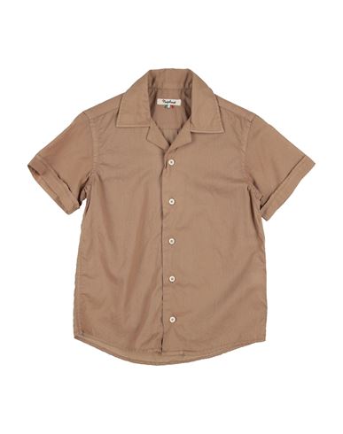 Nupkeet Toddler Boy Shirt Brown Size 6 Cotton In Brown
