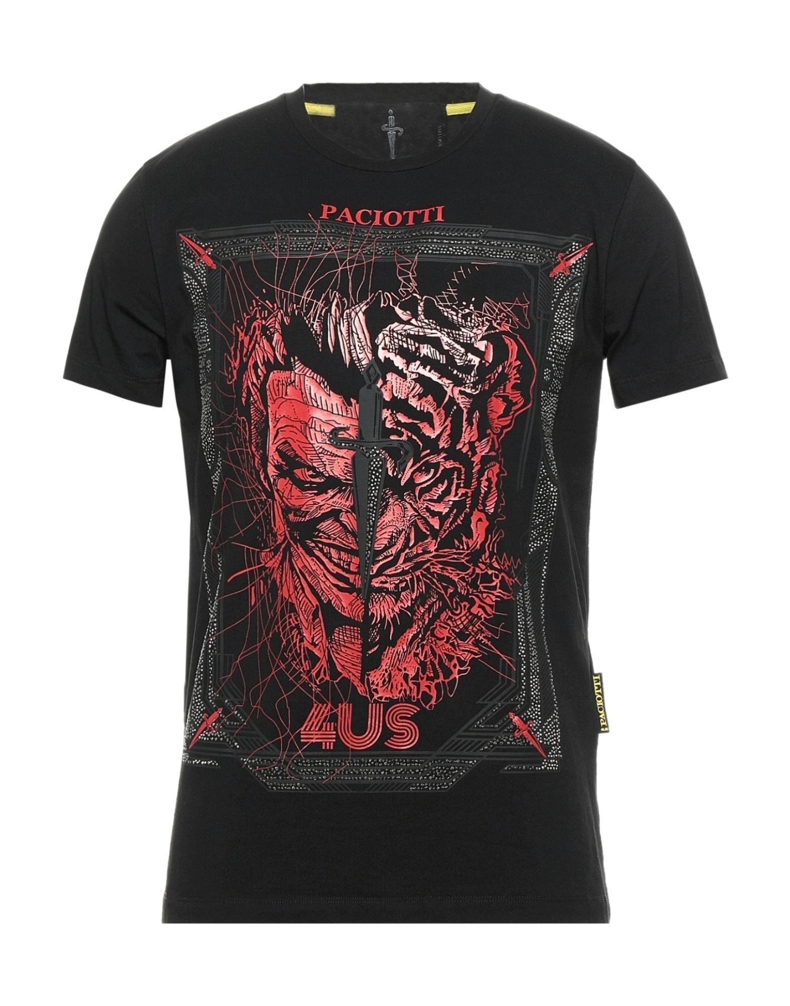 Cesare Paciotti 4us T-shirts In Black 