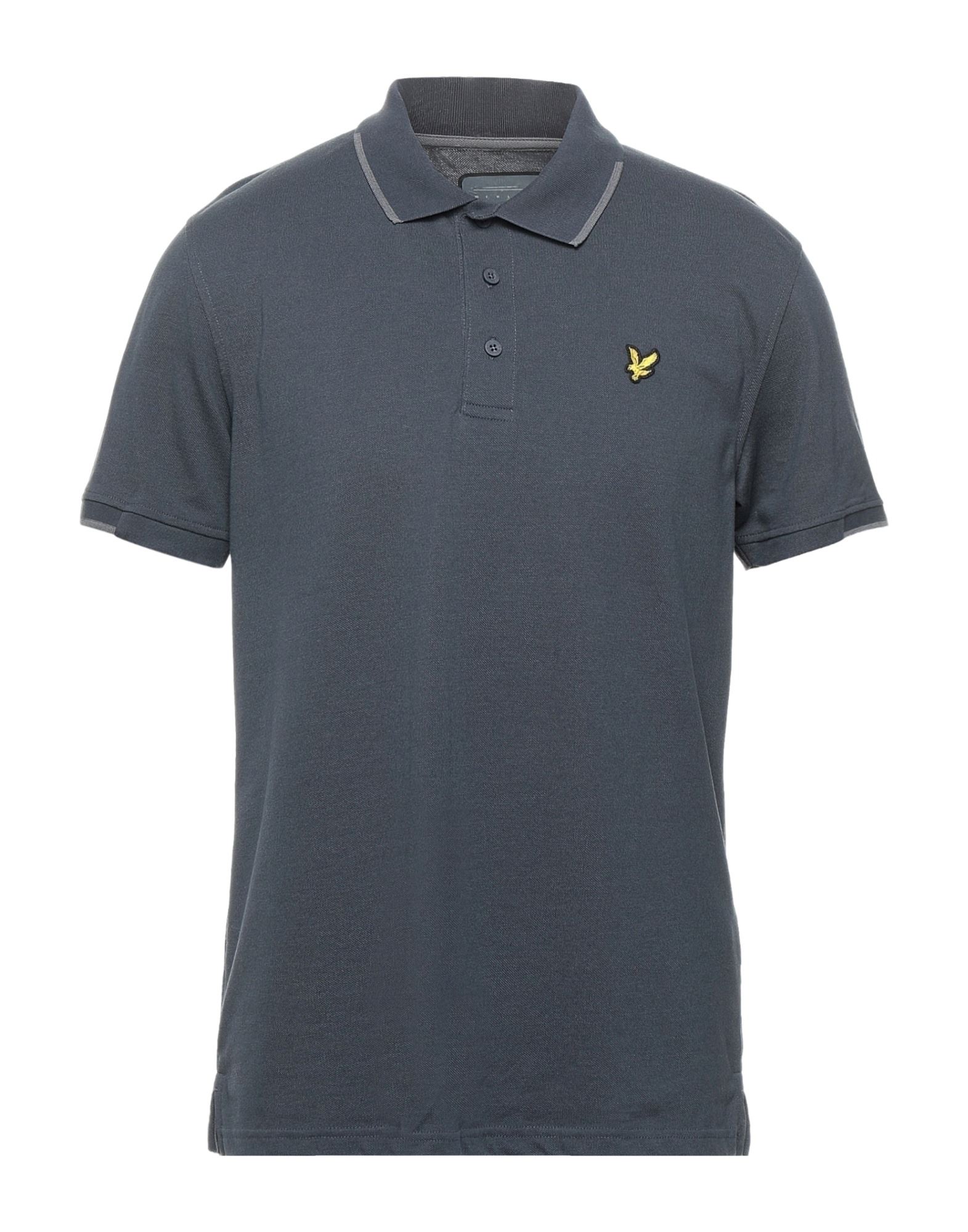 《セール開催中》LYLE & SCOTT メンズ ポロシャツ ブルーグレー XS ポリエステル 51% / コットン 45% / ポリウレタン 4%