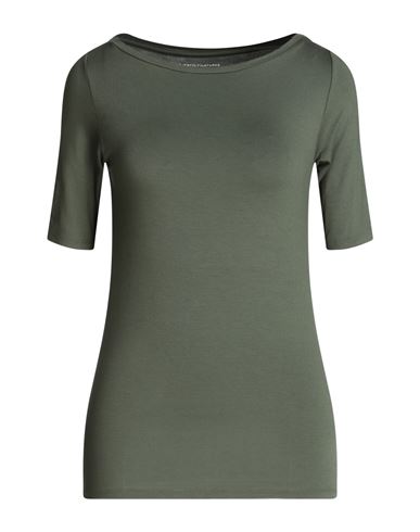 Majestic Filatures Woman T-shirt Military Green Size 1 Viscose, Elastane