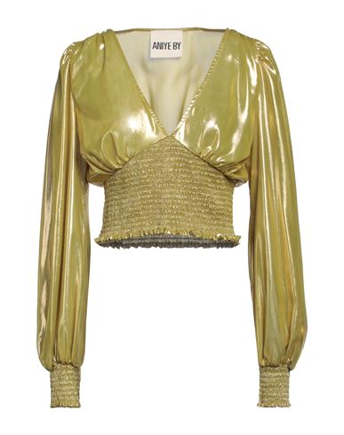 Aniye By Woman Blouse Gold Size 10 Polyester
